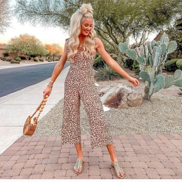 Faithfull the Brand Pants - Faithfull the Brand Animal Print Elsa Jumpsuit